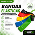 Set de Bandas de Resistencia Pro-Grip: 5 Niveles de Intensidad